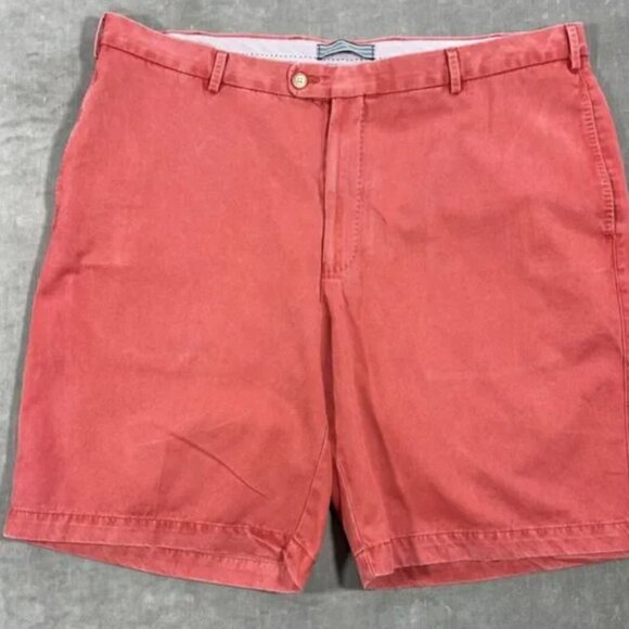 Peter Millar Mens 40 Faded Red Pima Cotton‎ Washed Chino Shorts - Picture 1 of 6